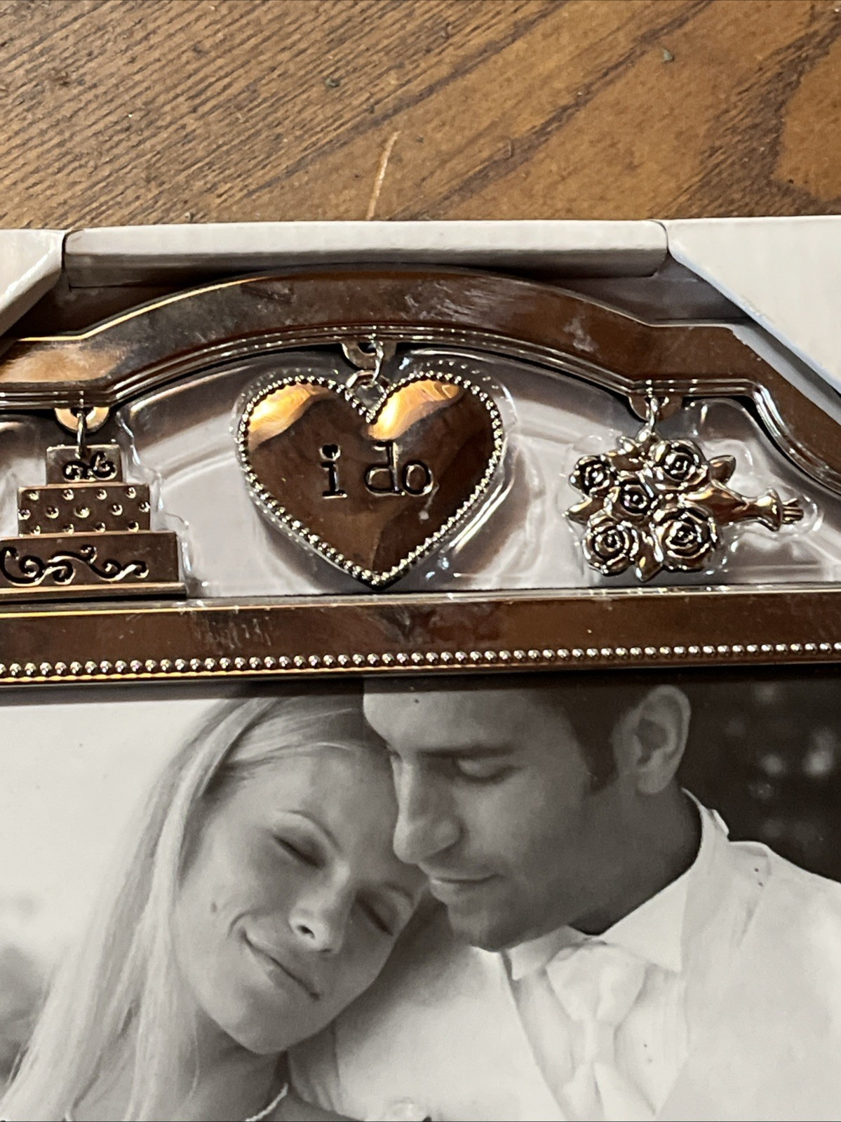 NEW Malden 4×6 IN – 10.1×15.2 CM Picture Frame “I DO” Wedding Chrome Silver