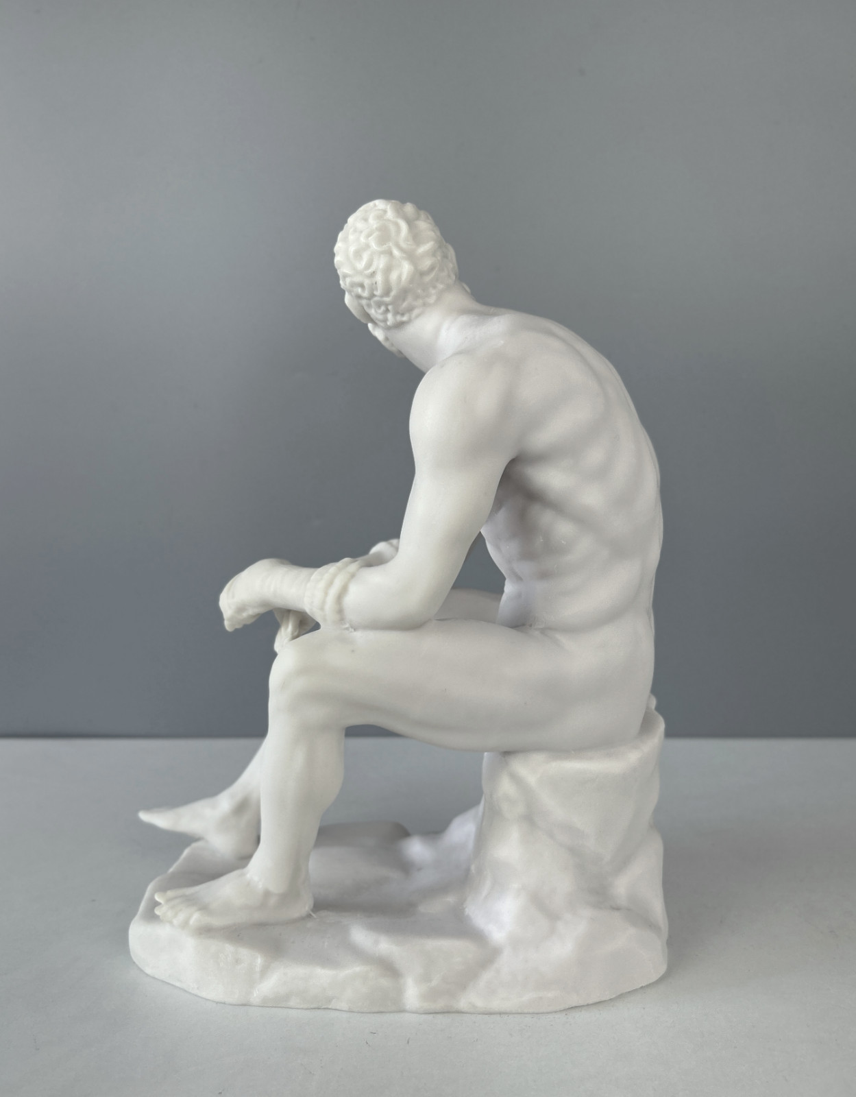 Boxer at Rest Sculpture, 25cm/9.8″, Roman Statue, Greek Statue, Statue Decor
