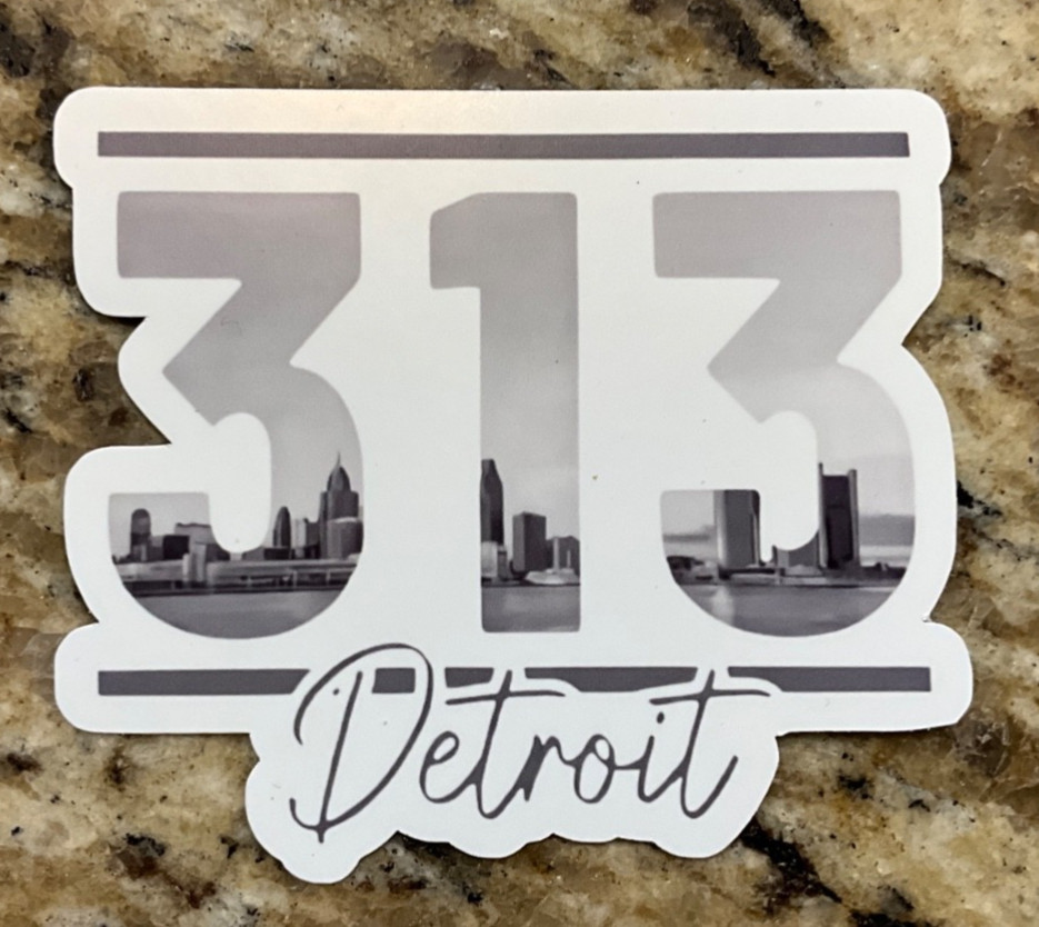 Detroit Stickers — 313 — Coney Dog — Detroit vs Everybody — Vernors — Girl