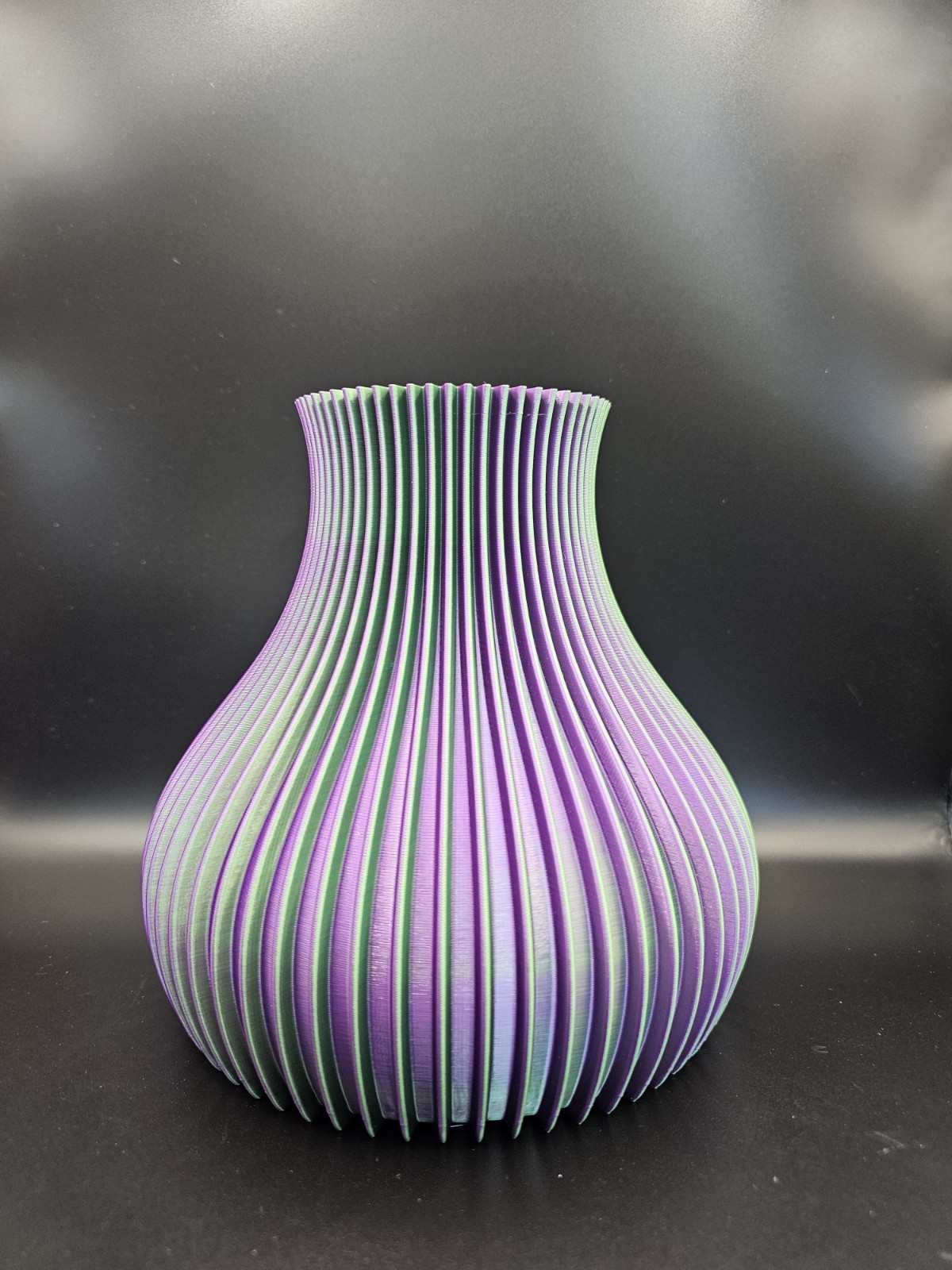 3D Printed Textured Vase Duel Color