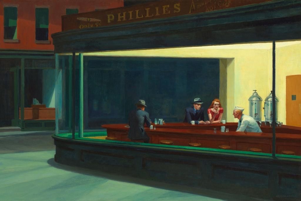 Nighthawks by Edward Hopper Diner Art Print Print Poster 24×36
