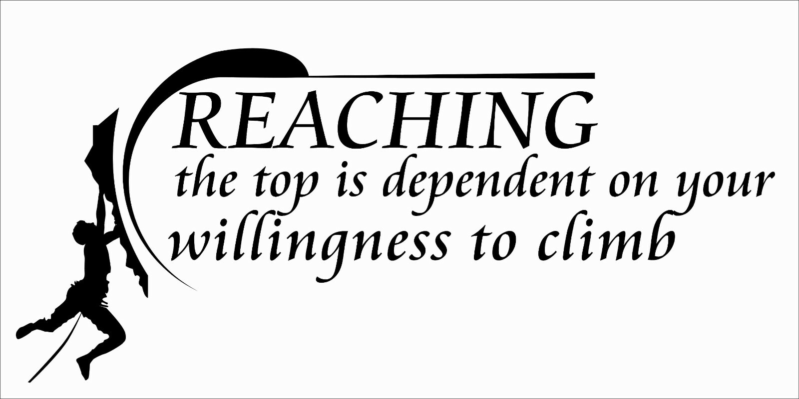 Mountain Climbing Quotes Vinyl Sticker – Hiking Design Wall Art Decal Home Decor