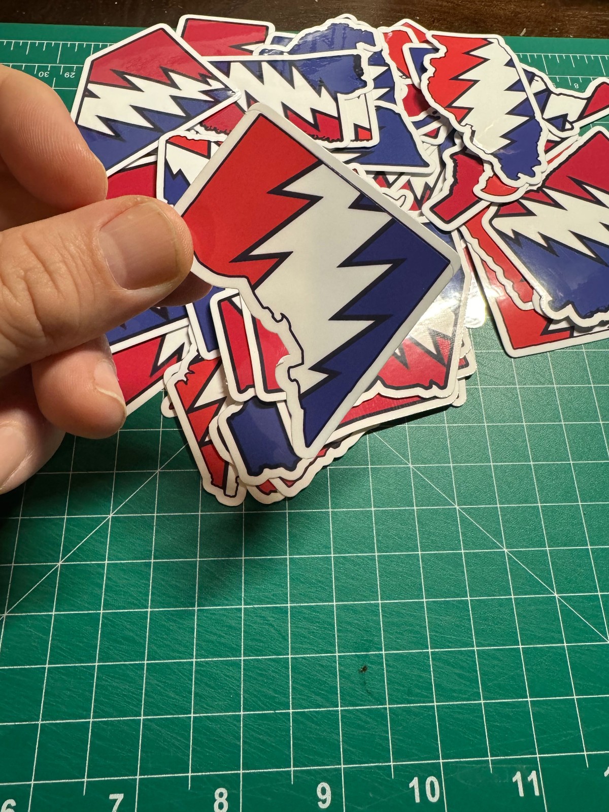 DC District of Columbia Stealie Grateful Dead Laminated Vinyl Sticker 2.5″x3″