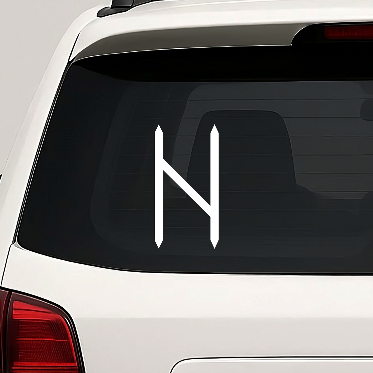 Hagalaz Rune Vinyl Die Cut Decal Sticker – Norse Viking Nature Wrath Overcoming