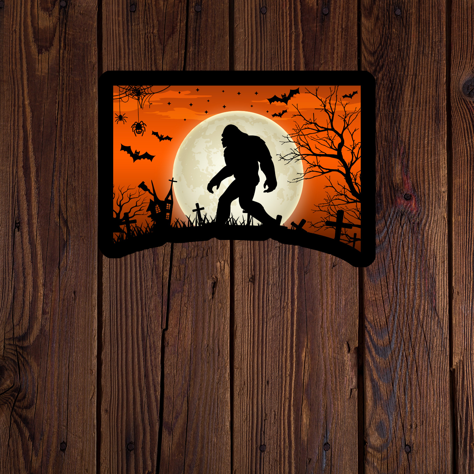 Bigfoot sticker vinyl decal yeti sasquatch laptop scrapbook cryptid Halloween