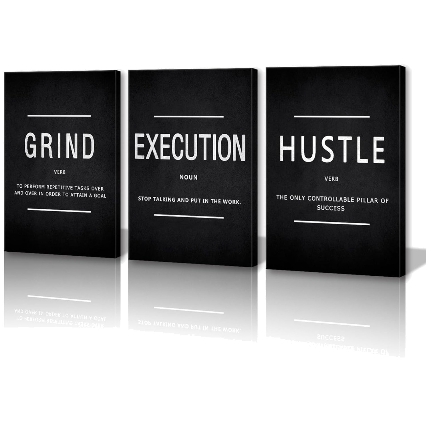 Inspirational Home Office Wall Decor – 16x24inchx3pcs