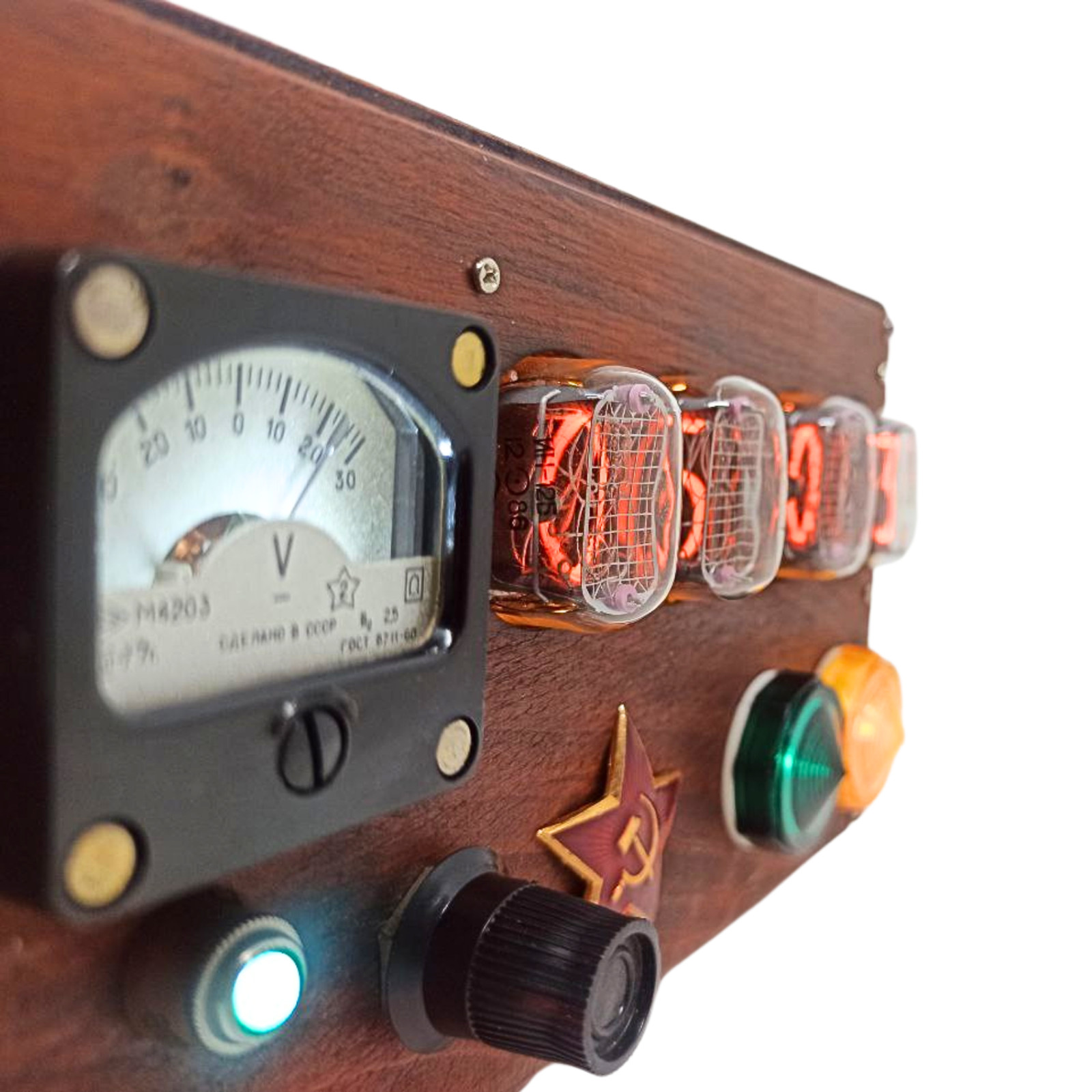 Metro 2033 Game Nixie Tube Table Clock with IN-12 Tubes Steampunk – Apocalypse