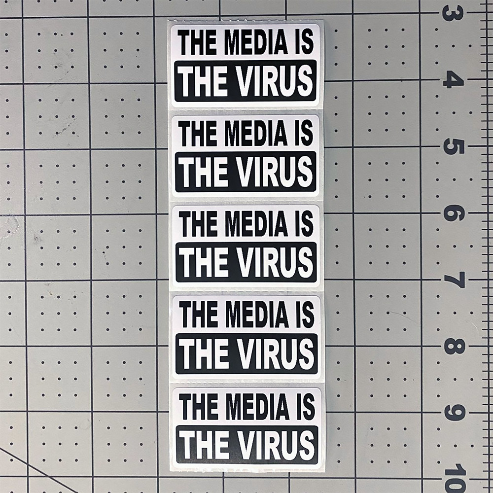 The Media Is The Virus Stickers Conservative Anti Fake News Joe Biden Sucks #FJB
