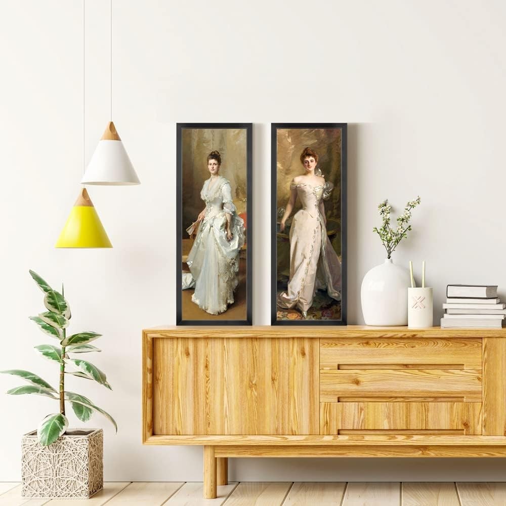 8X16 Picture Frame Black, Panoramic Picture Frame for Wall Decoration, Classic B