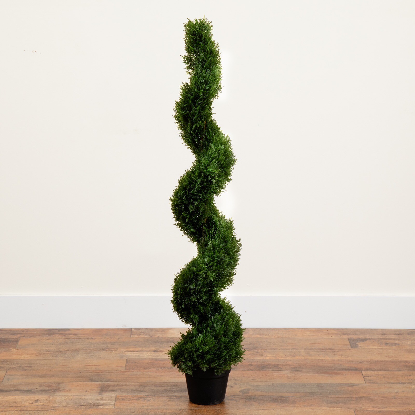 4′ Artificial Cedar Spiral Topiary Tree UV (Indoor/Outdoor). Retail $174
