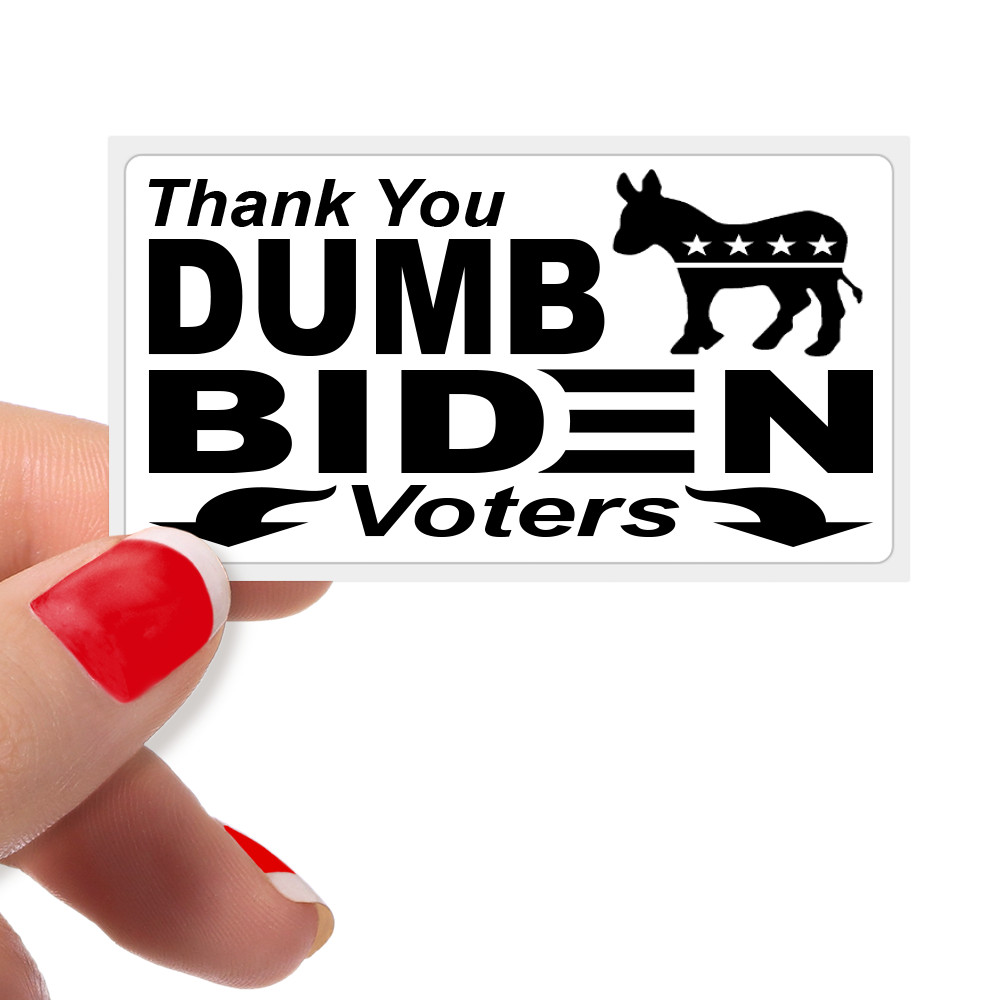“Thank You Biden Voters” Political Statement Sticker Bulk Packs – Anti Joe Biden