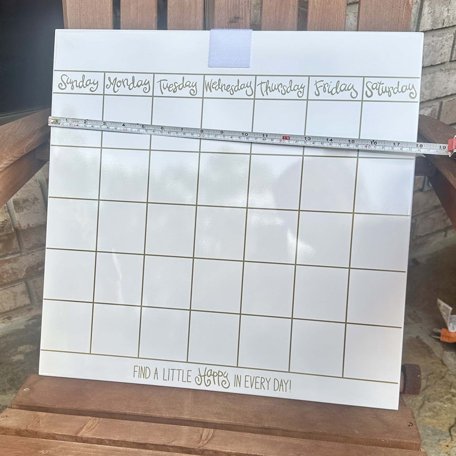 Happy Everything! Coton Colors – Magnetic Dry Erase 18in Wall Calendar – NEW NIB