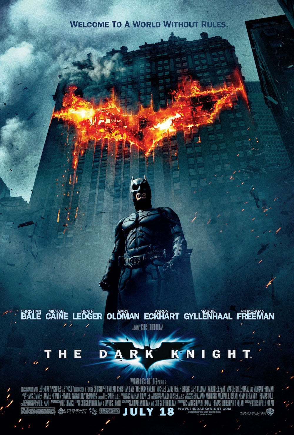 The Dark Knight Movie Poster Print 12×18 16×24 Art home theater decor film