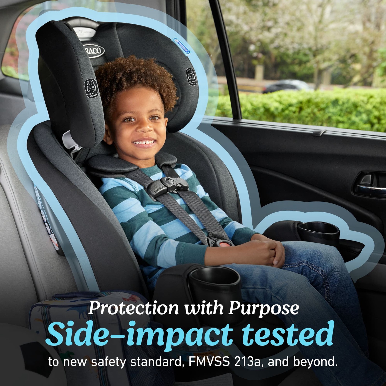 Graco® TrioGrow™ SnugLock® 3-in-1 Car Seat, Aria, Maroon