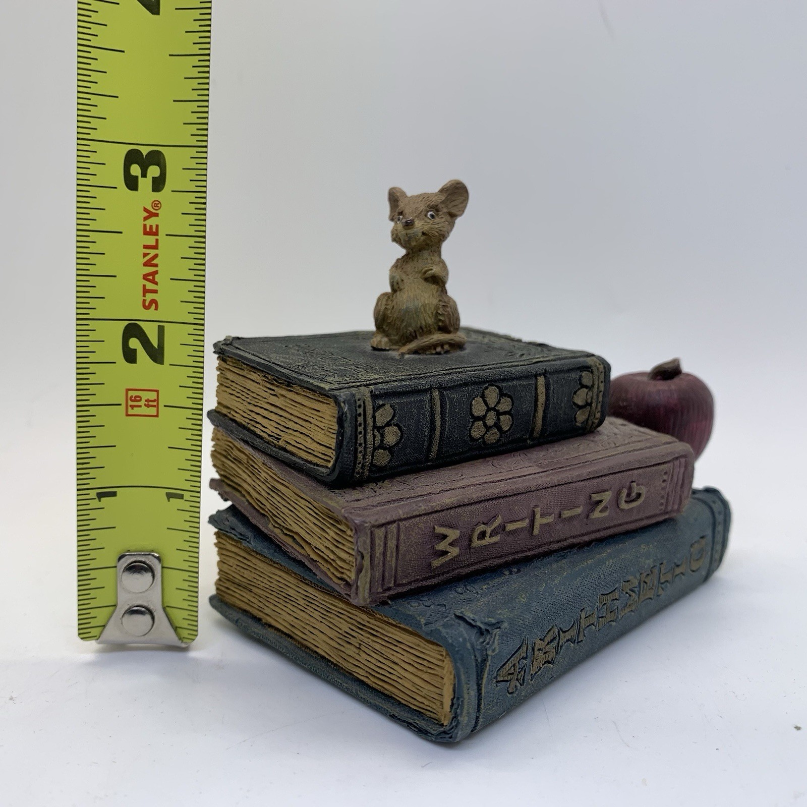 Vintage Mouse On Books Keepsake Urn Box Small Teacher Librarian