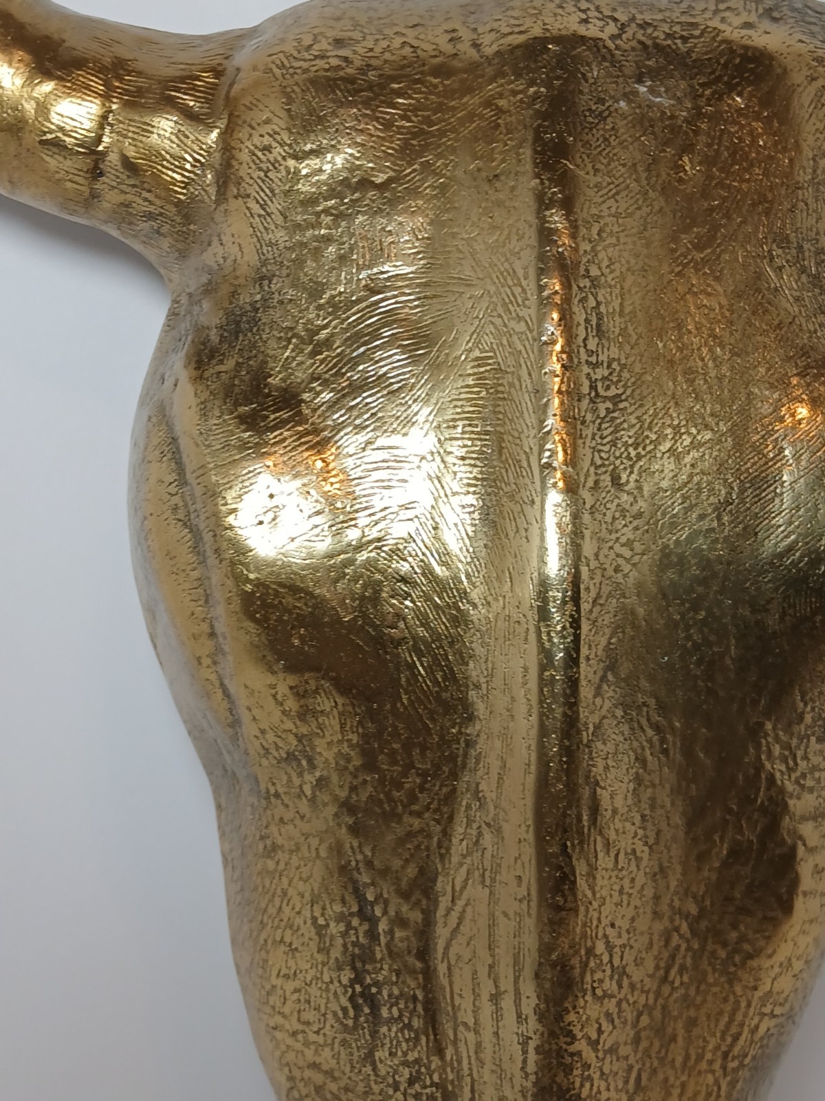 Western Americana Longhorn Skull Wall Decor Gold Tone 20” Steer Head Sculpture