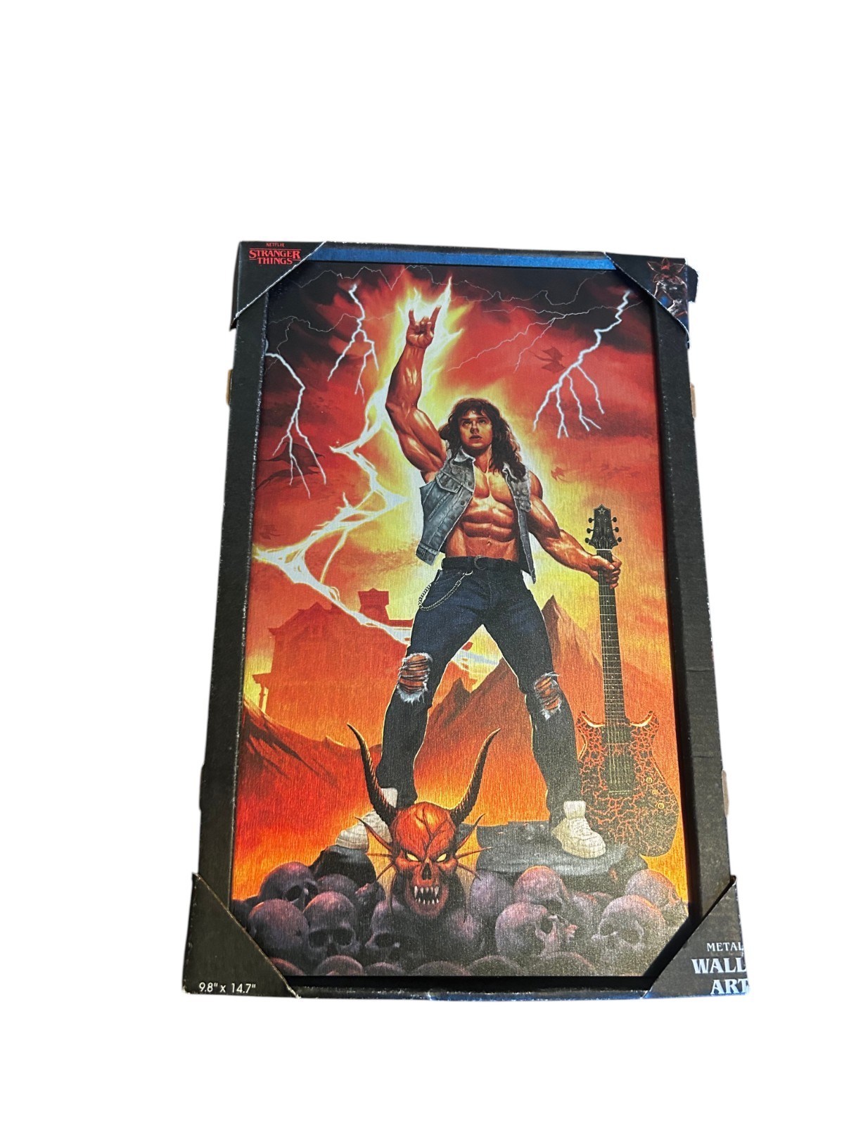 Stranger Things Eddie Rock Metal Wall Art Sign Plaque 9.8×14.7 NEW