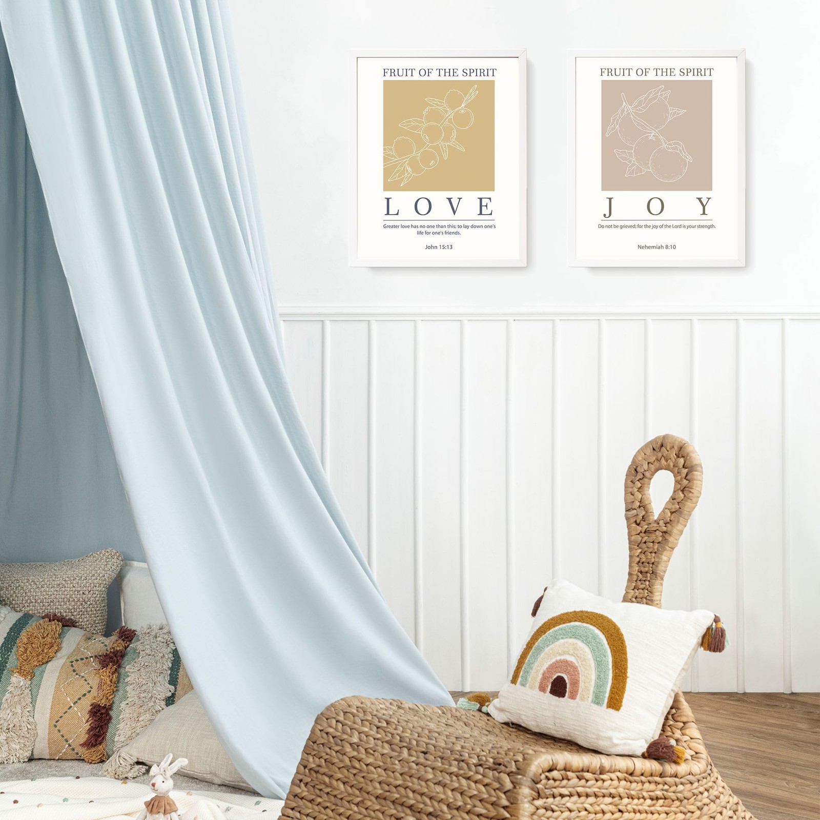 Christian Wall Art Decor, Scripture Art Wall Decor, Fruit of the Spirit, Bibl…