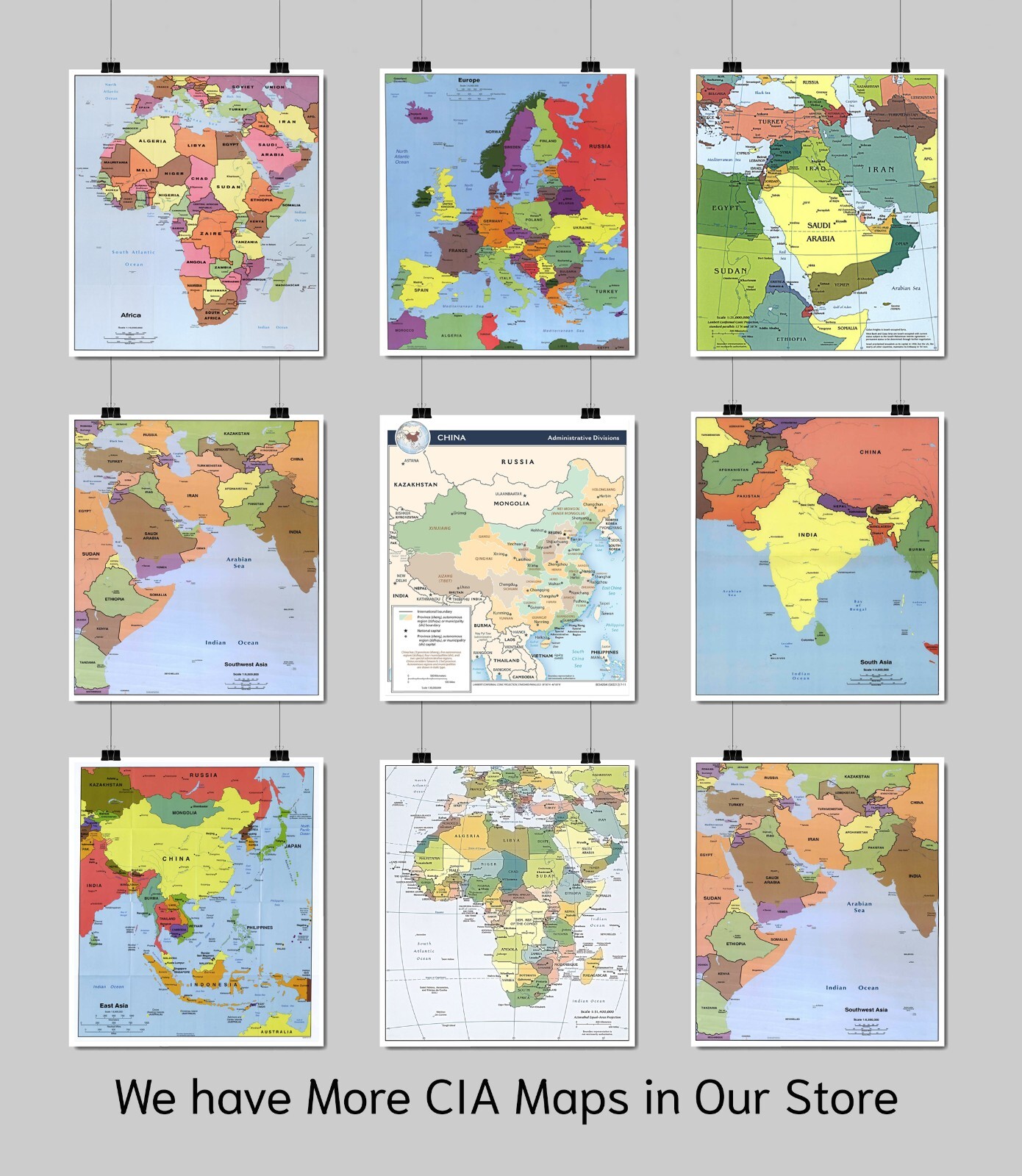 2014 CIA Ukraine Map Home School Geography Poster Print Study History