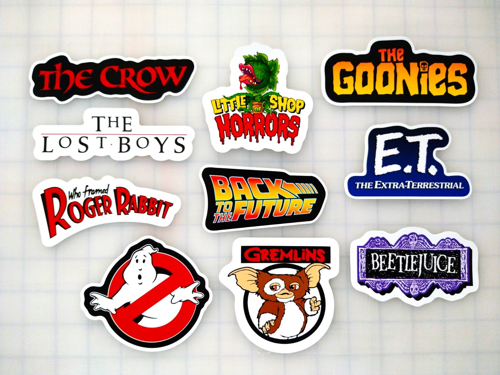 Classic Movie Sticker Lot (10 Stickers) SET 1 sci-fi horror adventure alien pop