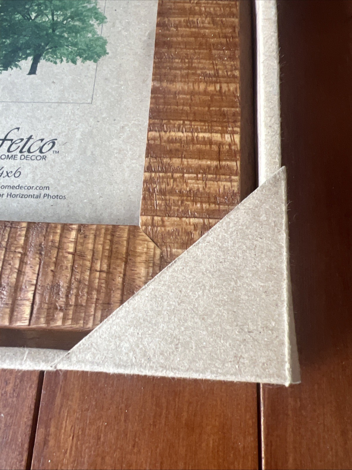 Eco Elements 4×6 Ashfield & Walnut Wood Picture Frame Fetco Renewable New In Box