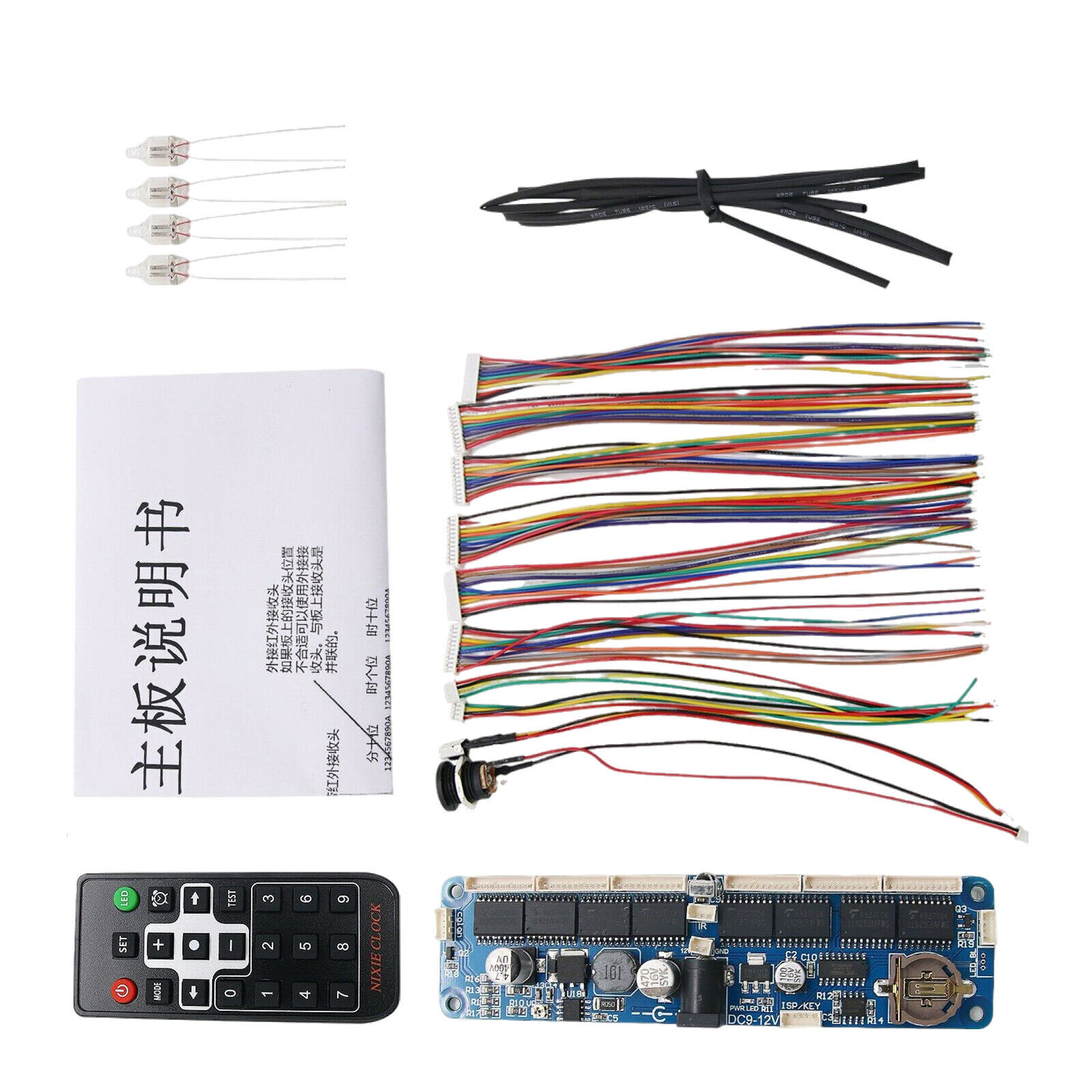 HOT 6-Digit Nixie Tube Clock Board Uniserval DIY Kit for in12 in14 in18 qs30-1