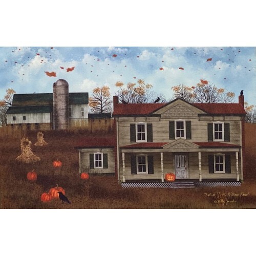 Billy Jacobs Canvas Print FALL AT J.H WILLIAMS FARM 12″x18″ Harvest Leaves