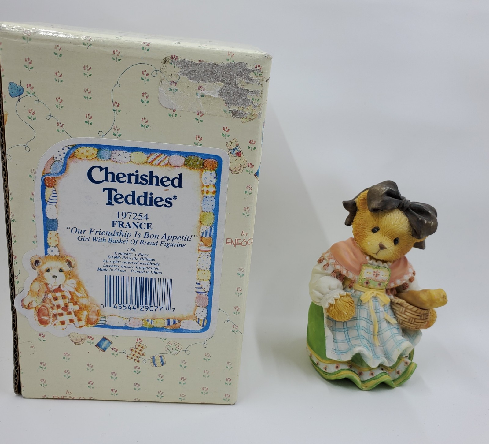 CT1 Cherished Teddies Claudette Our Friendship is Bon Appétit 1996 Enesco Bear