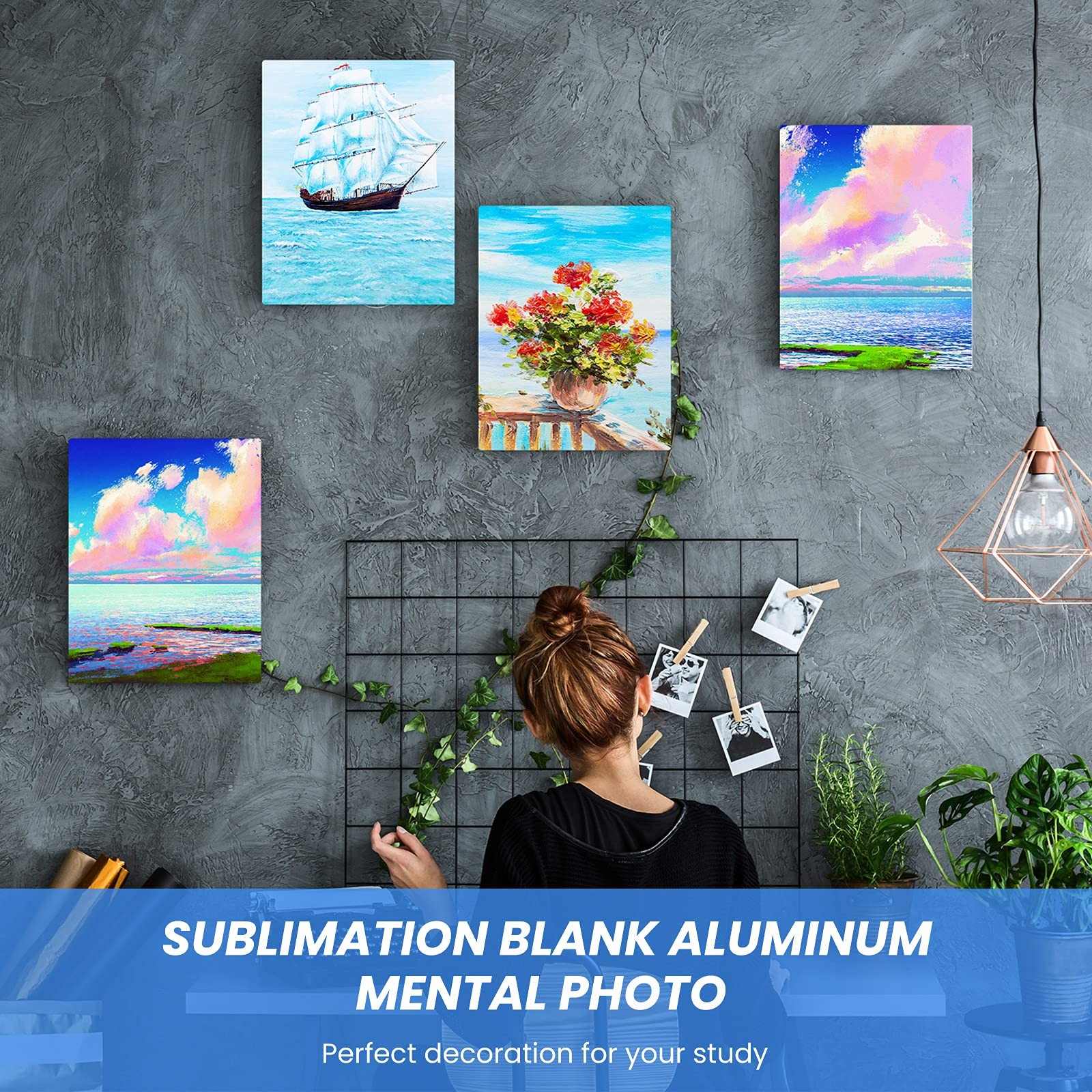 Sublimation Metal Photo Blanks 11 x 14 Inch 0.45mm Thick 11 x 14 Inch, White