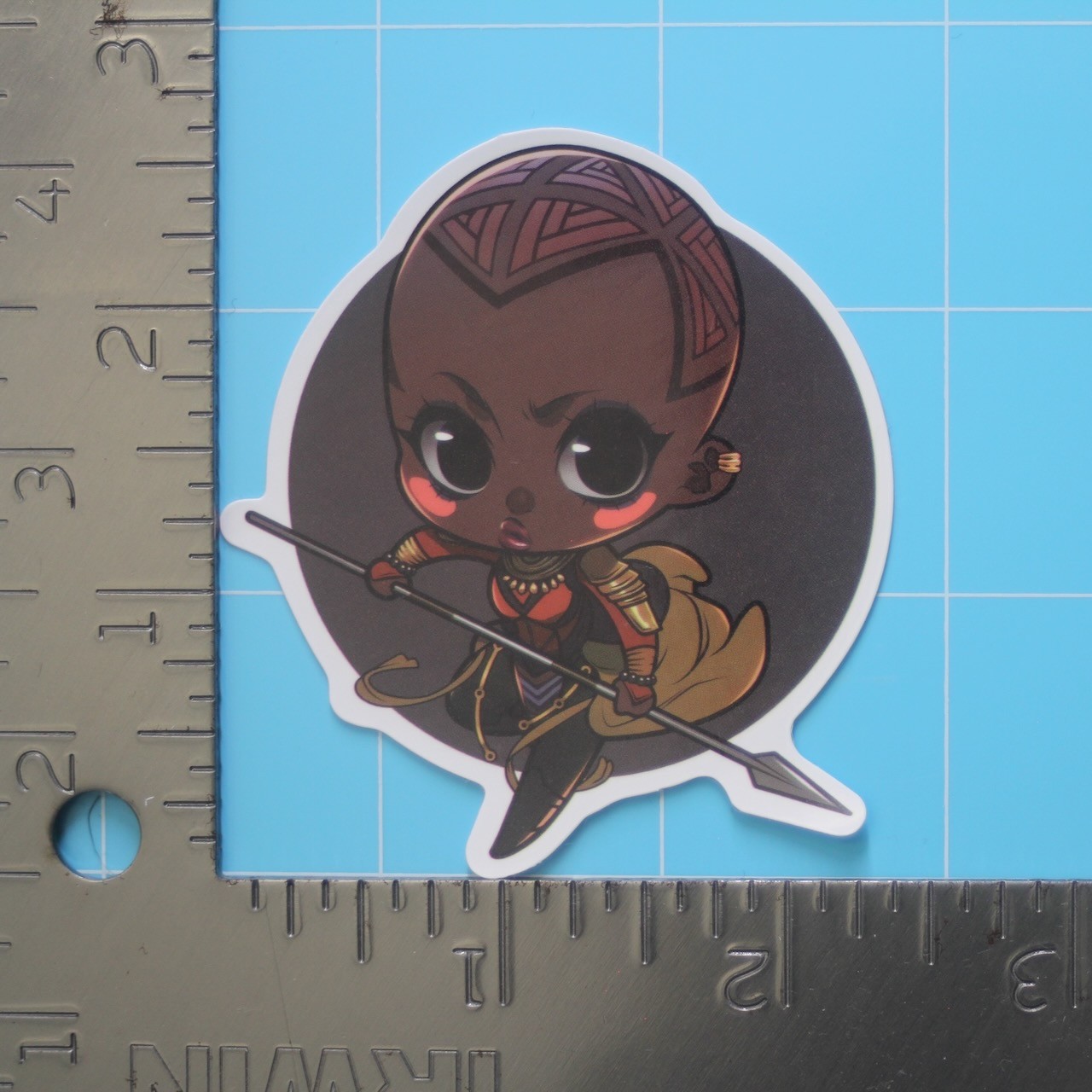 Marvel Universe Sticker (OKOYE) MCU Superheroes, Gloss PVC Decal