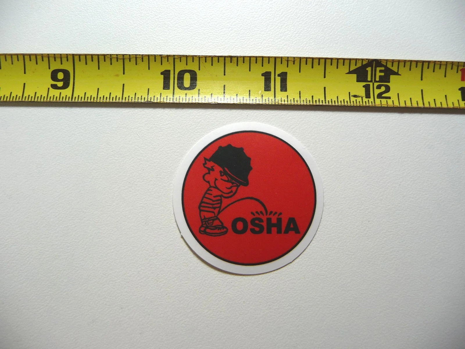 BOY PEE ON OSHA SMALL STICKER DECAL JOB OCCUPATION PROFESSION FUNNY