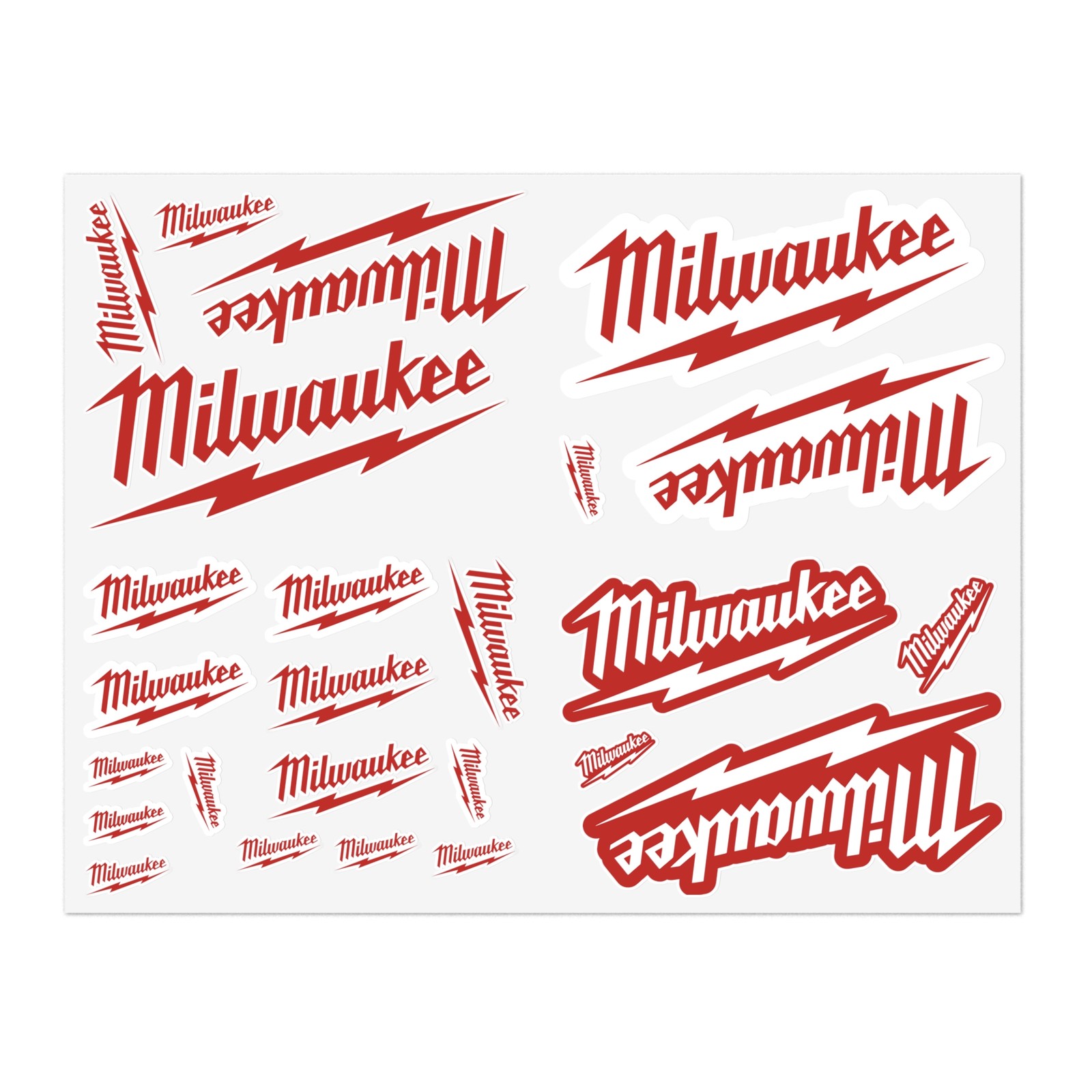 Milwaukee Decals Milwaukee Tools Graphic Decal Sheet Variety Sizes