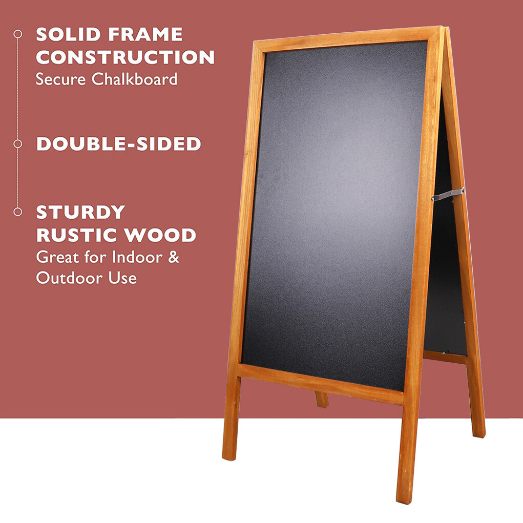 Magnetic A-Frame Chalkboard Message Sign Board Extra Large 44″x22″ Free Standing