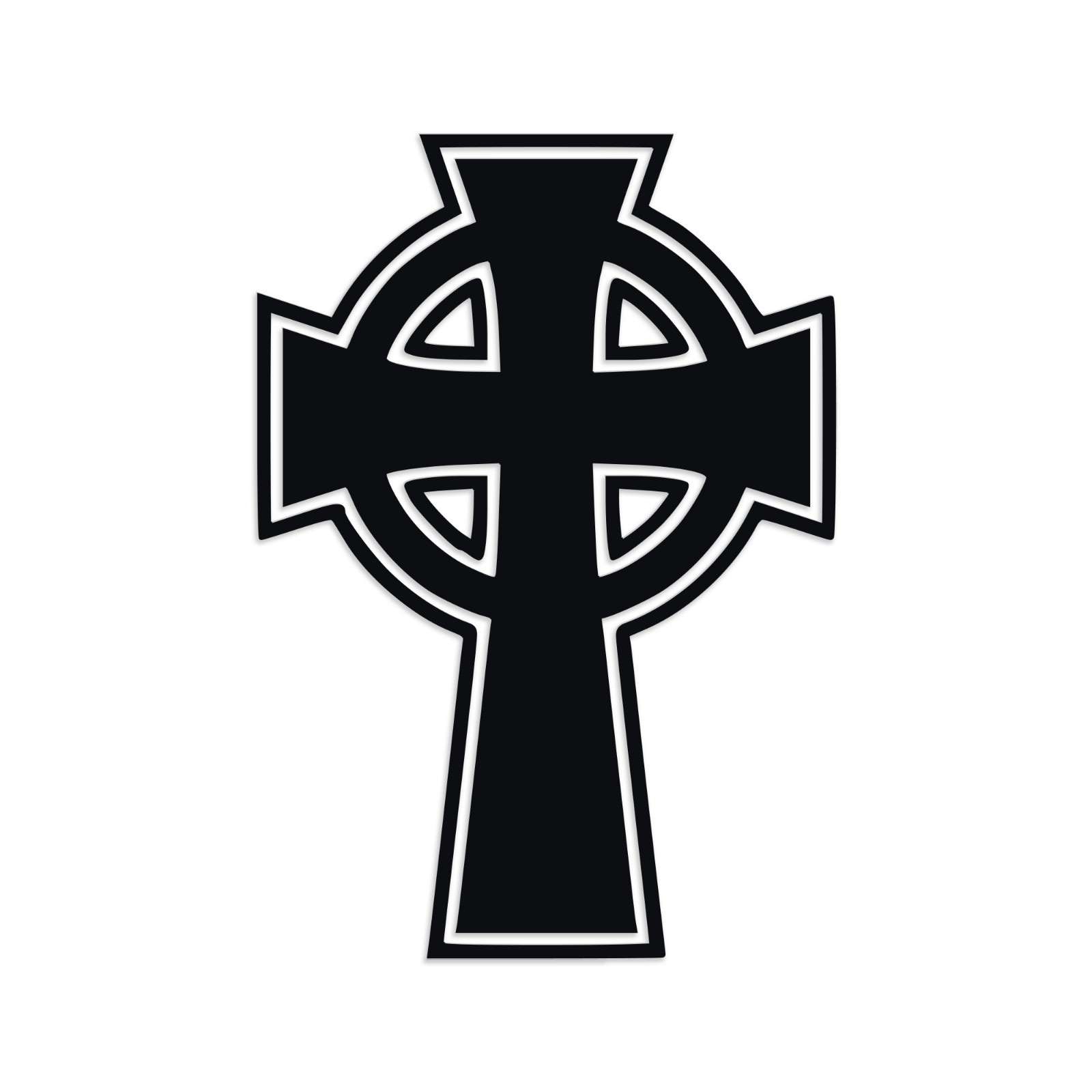 Celtic Cross Vinyl Decal V2 – Irish Ireland Christian Die Cut Sticker