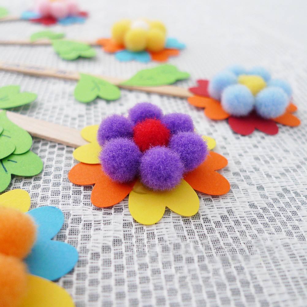 2000Pcs Assorted Color Fluffy Pom Balls for DIY Bag Charms and Decorations