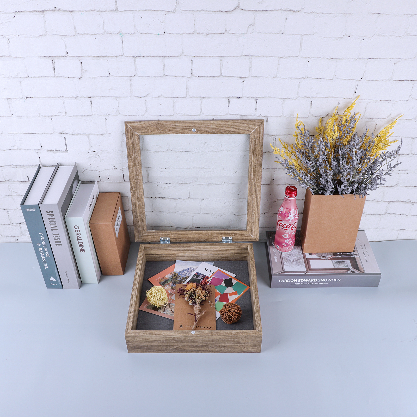 8×8 8×10.5 11×11 11×14 Shadow Box Frame Display Case 2″ Depth Collages Mementos