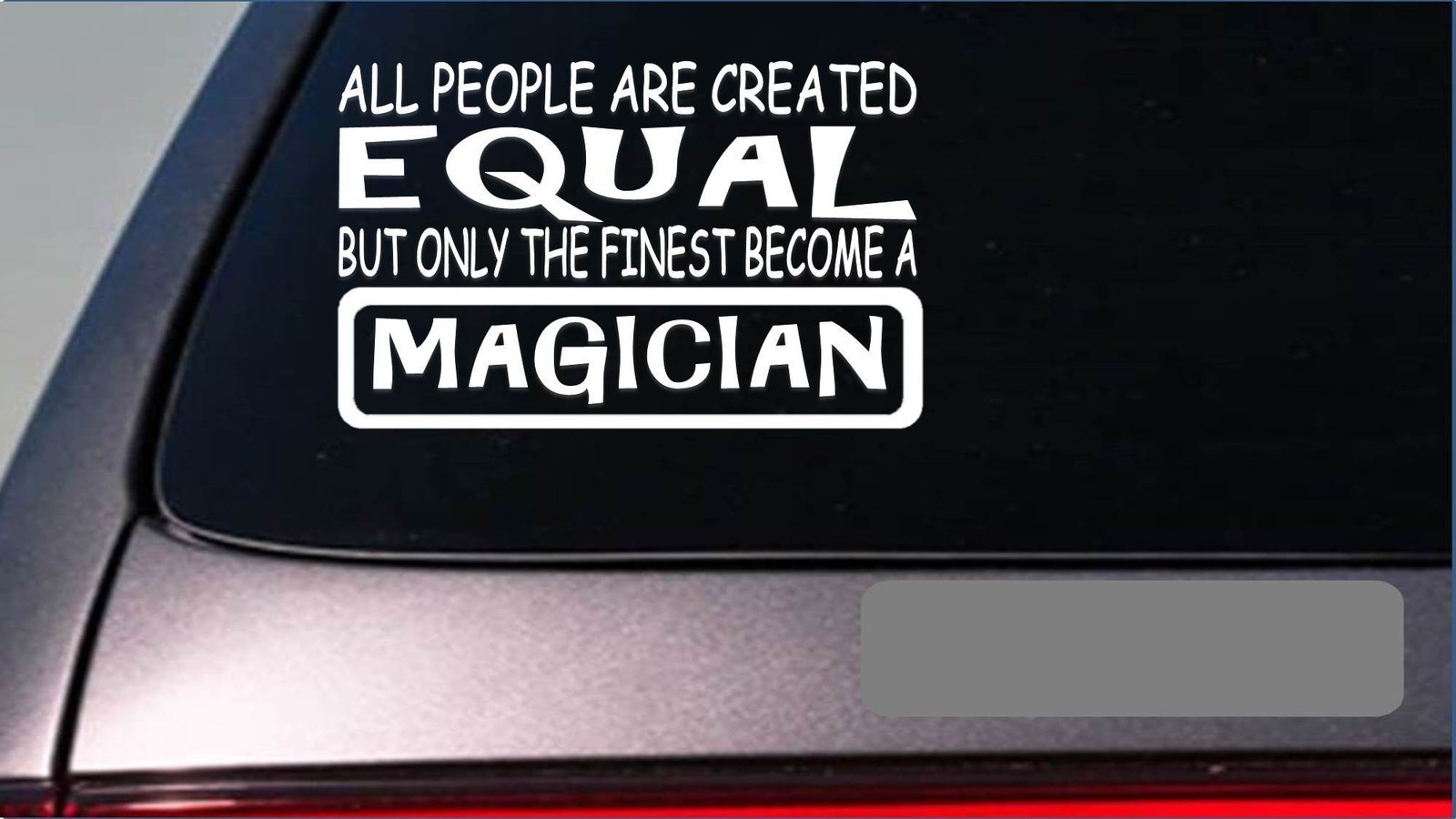 Magician equal Sticker *G678* 8″ vinyl magic trick hat cape gloves tricks