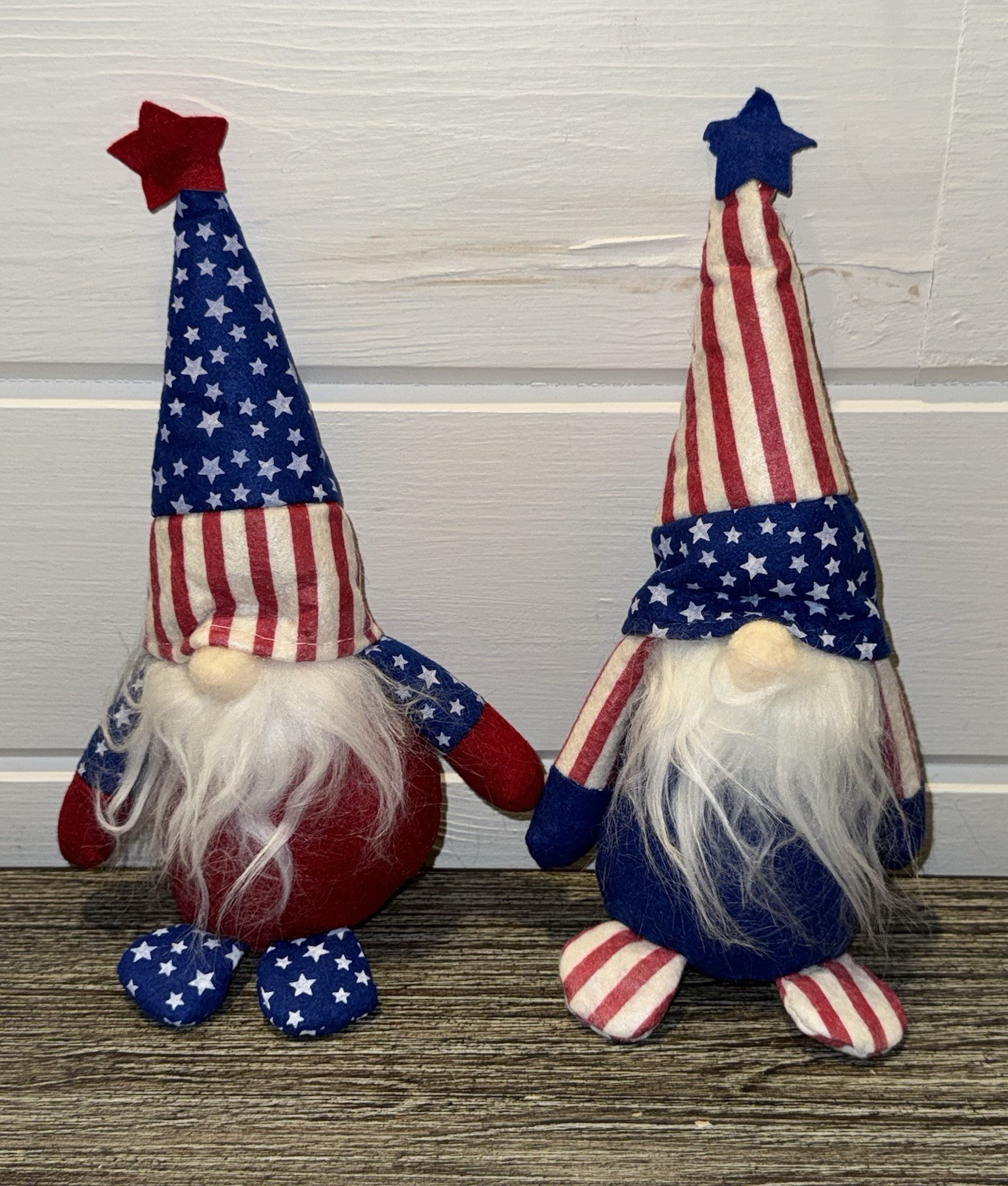 American Flag Patriotic Gnome Plush Red White & Blue Ornamentally You July 4th