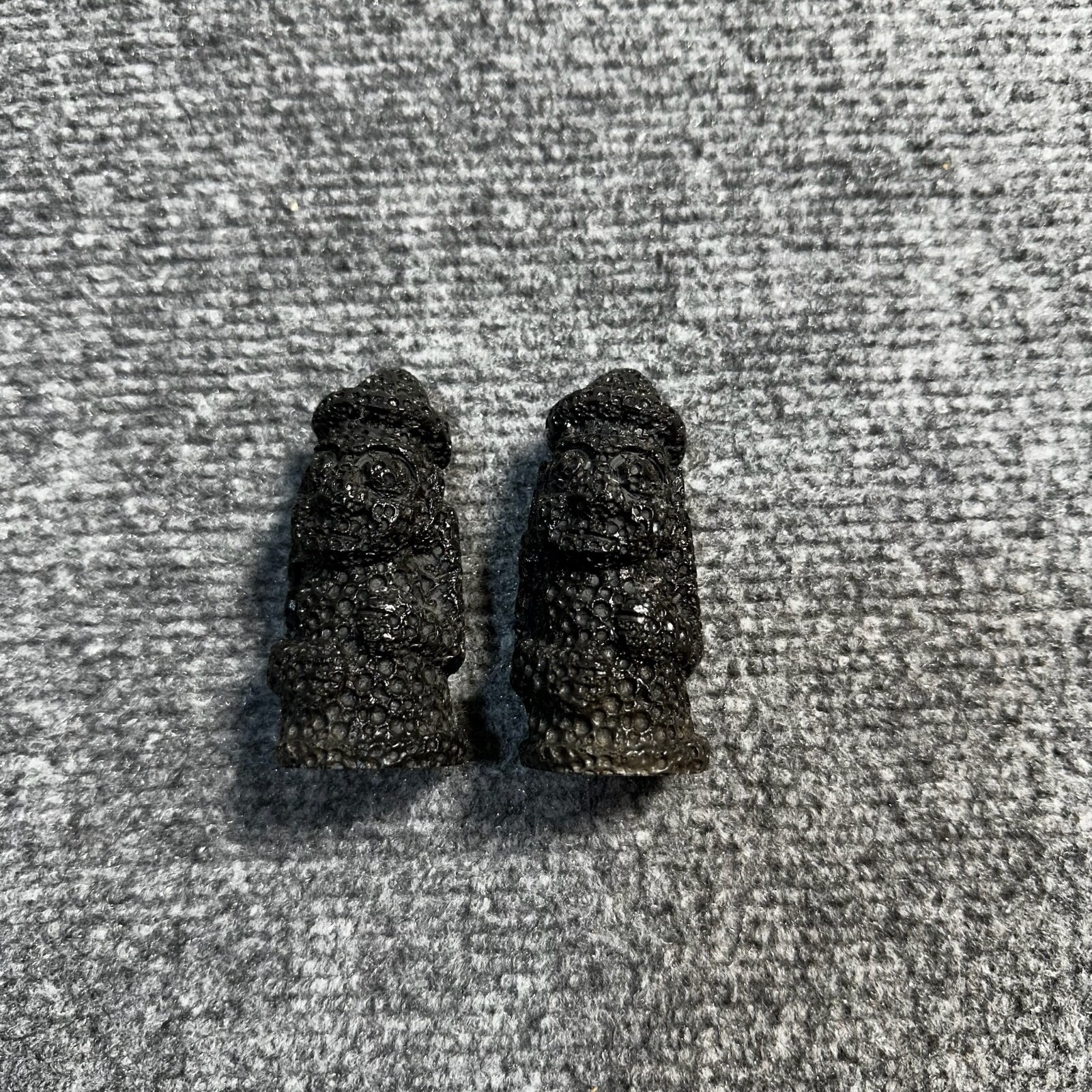 Korean Dol Hareubang Home Black Volcanic Rock Sculpture Asian Jeju Island