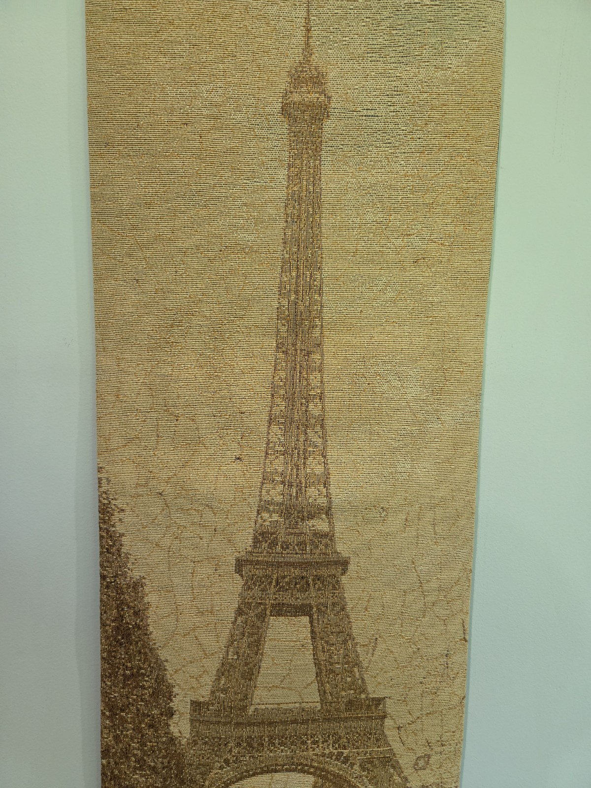 Eiffel Tower Paris France Tapestry Wall Hanging Panel by Artist Cristin Atria