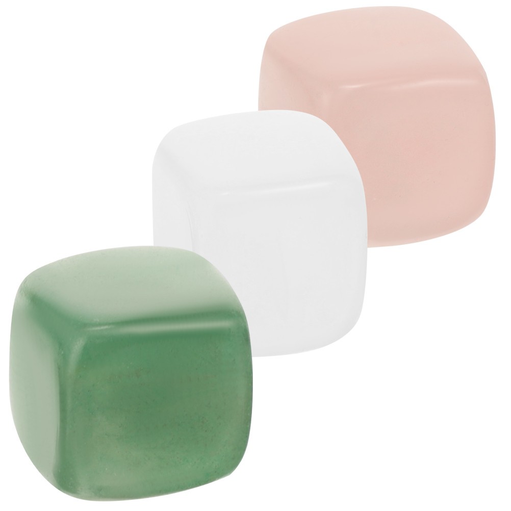 3Pcs Polished Assorted Color Crystal Stones for Home Decor and Spiritual Use