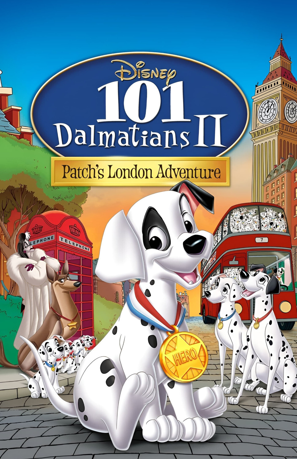 AA0030 101 Dalmatians II Patchs London Adventure 2002 British Movie Poster 11×17