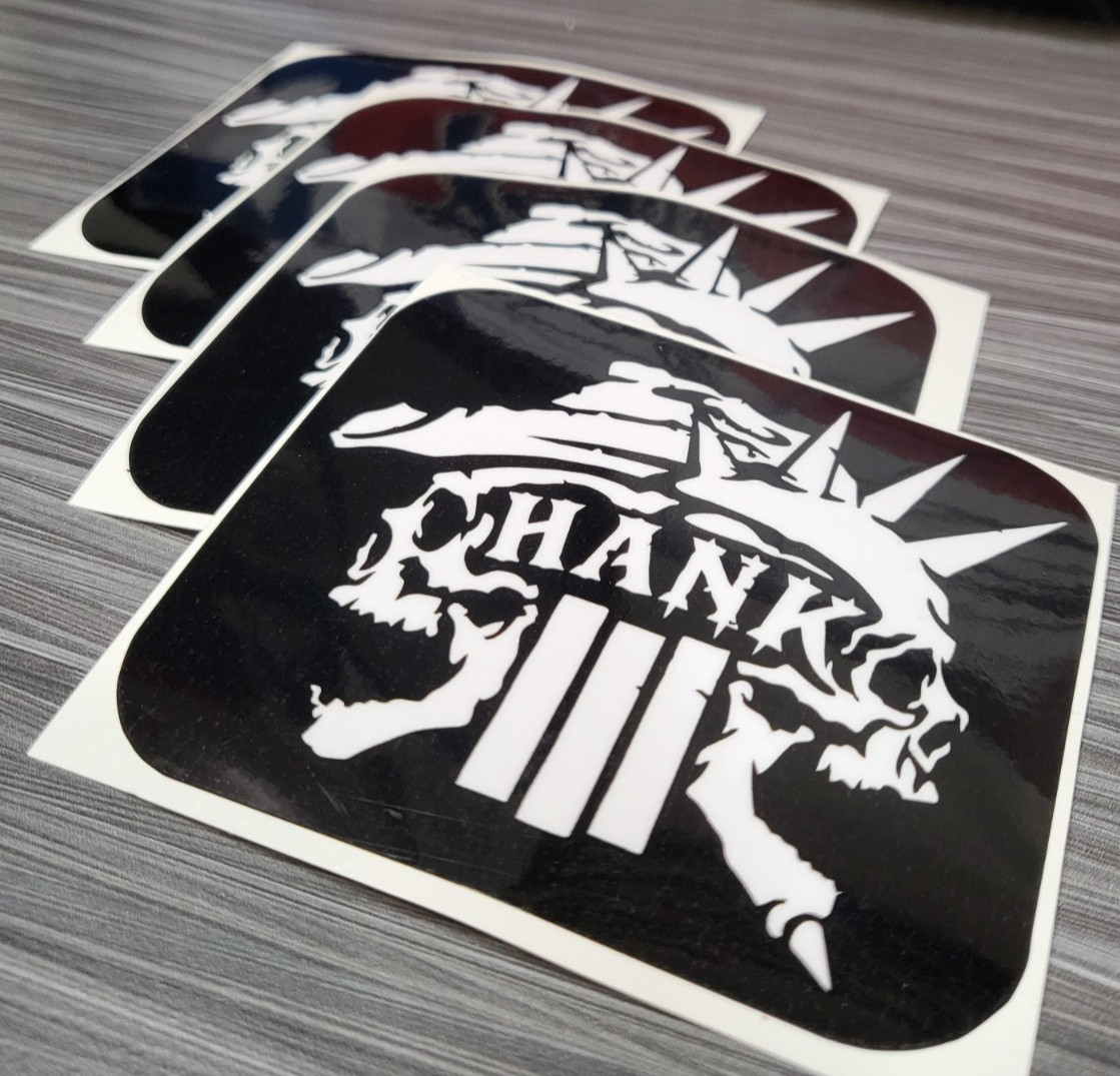 LAMINATED HANK 3 ROCKABILLY BAND STICKER