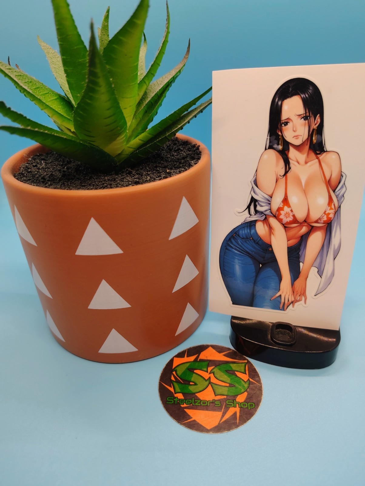 (4.5 Inches) One Piece – Boa Hancock (Oppai #8) – Water-Resistant Vinyl Sticker