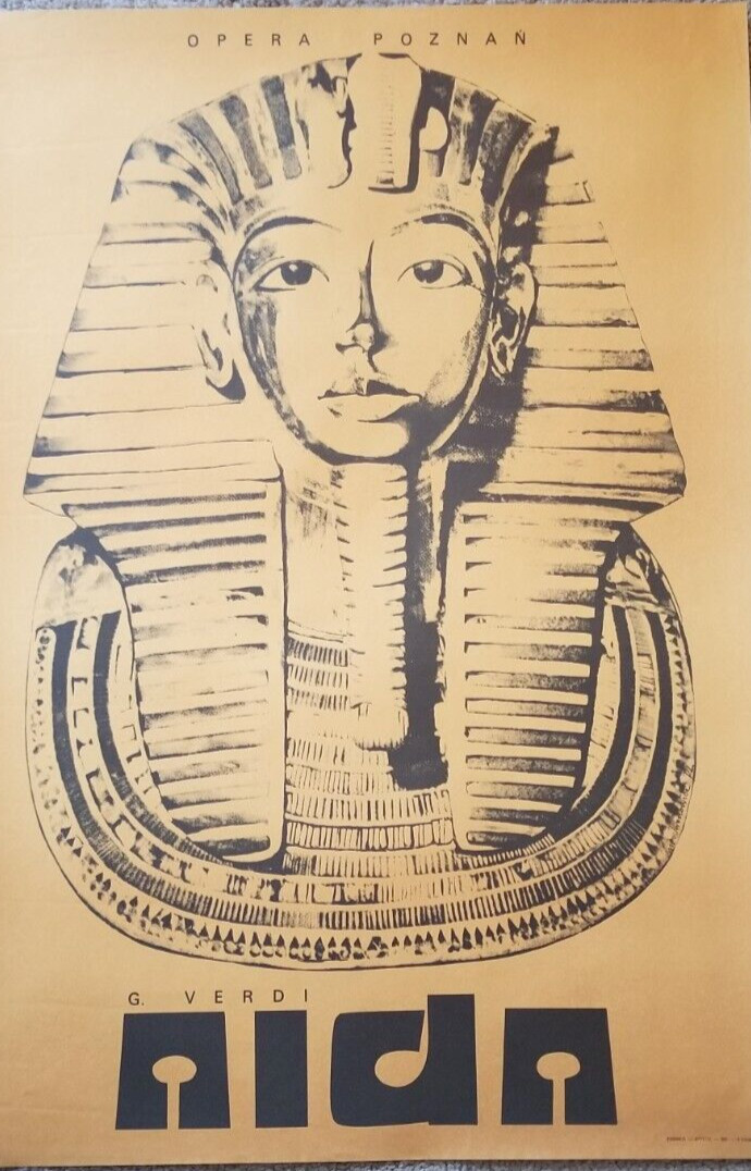 Verdi – Aida Opera Poznan – Poster by Designer: S. Bakowski, 1972