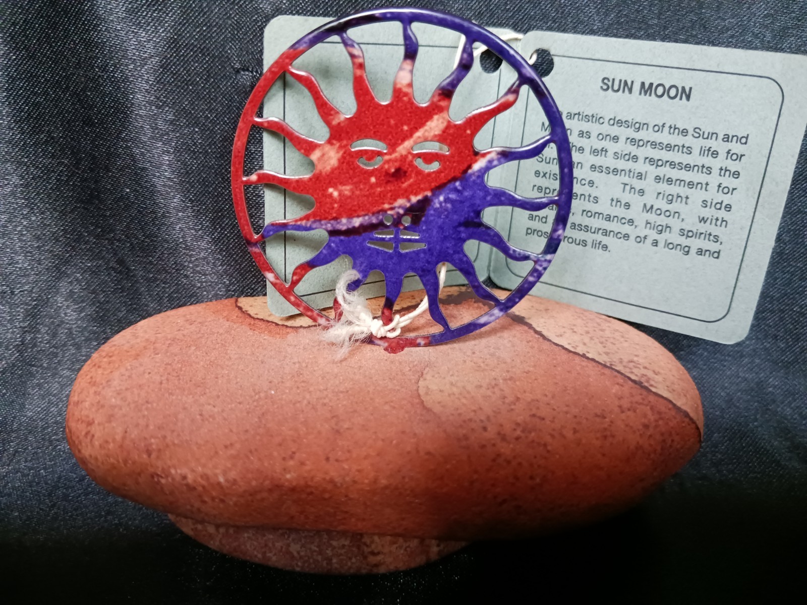 Lezart Collector Series Sun & Moon Metal on Stone Base Sculpture Figurine