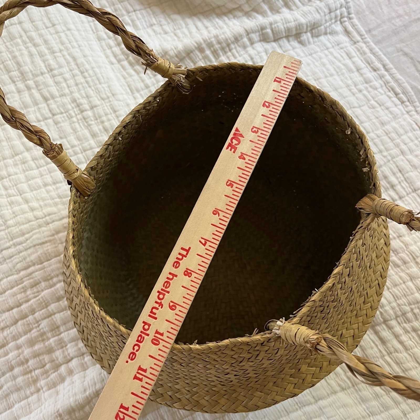 Vintage Woven Market Basket