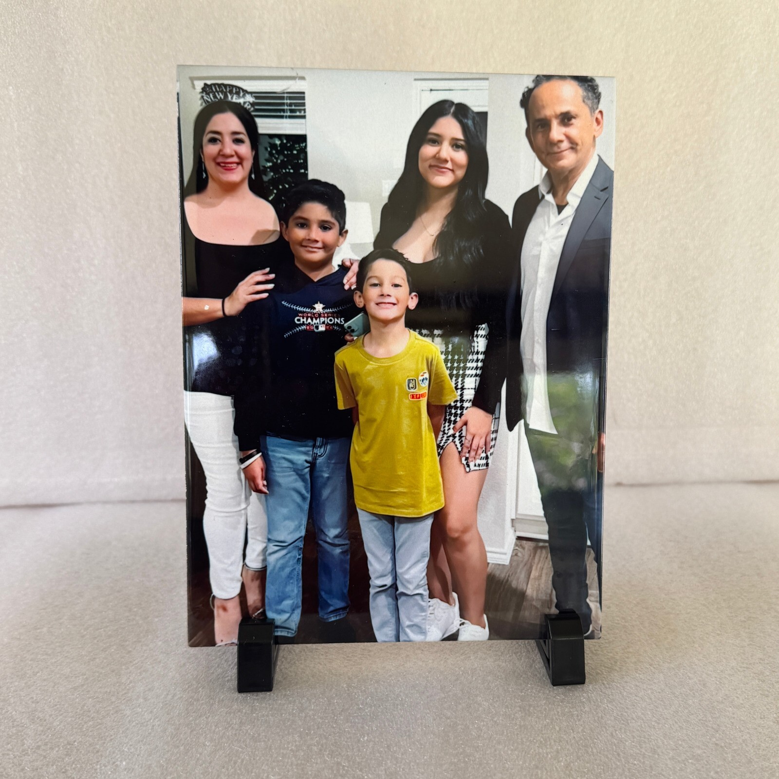 Custom Family Photo Ceramic Tile Gift – Home Decor with Lifetime Print – Quality