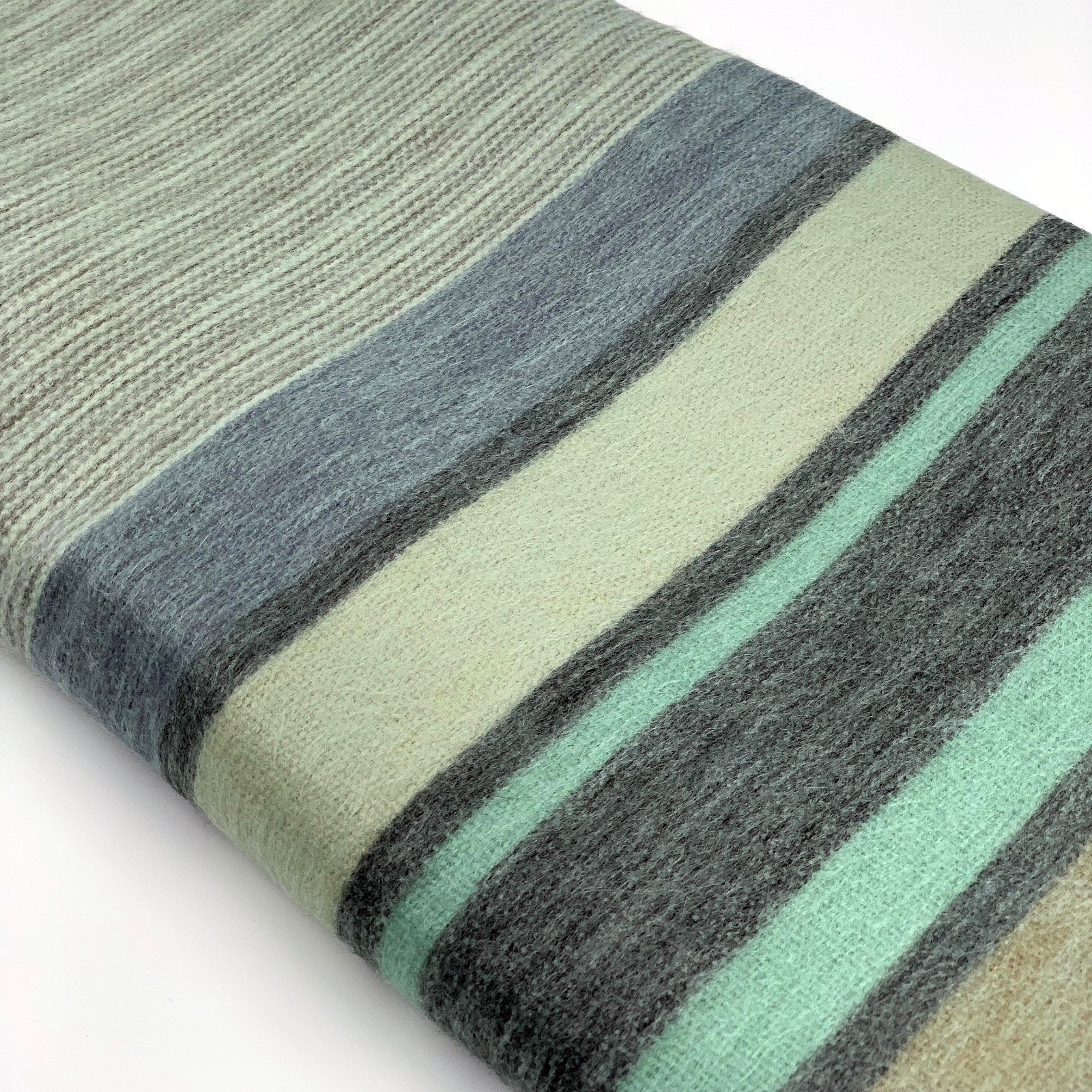 SOFT & WARM STRIPED ALPACA LLAMA WOOL BLANKET PLAID 98″x65″ QUEEN
