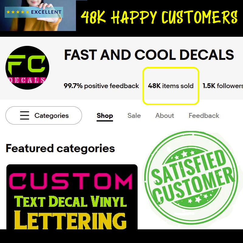 Custom Made Instagram User Name Car Truck Bike Window Vinyl Decal Sticker